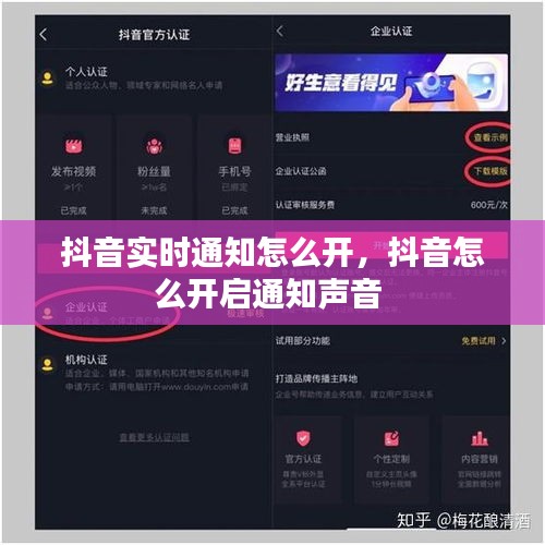 抖音实时通知怎么开,抖音怎么开启通知声音