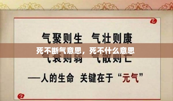 死不断气意思，死不什么意思 