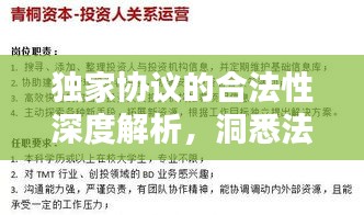 独家协议的合法性深度解析，洞悉法律问题背后的真相