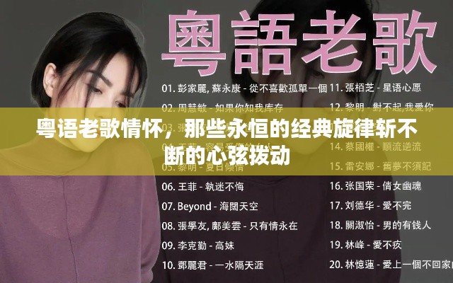 粤语老歌情怀,那些永恒的经典旋律斩不断的心弦拨动